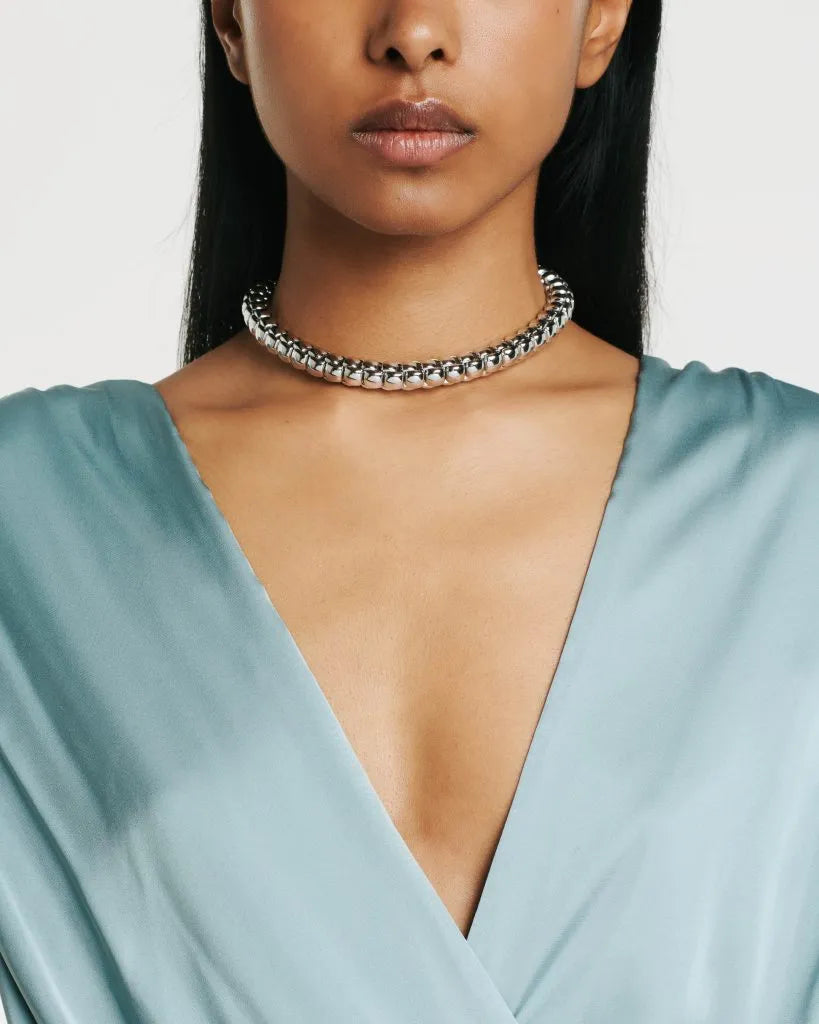 FOPE FLEX'IT LUNA NECKLACE 18KT HG - 43CM