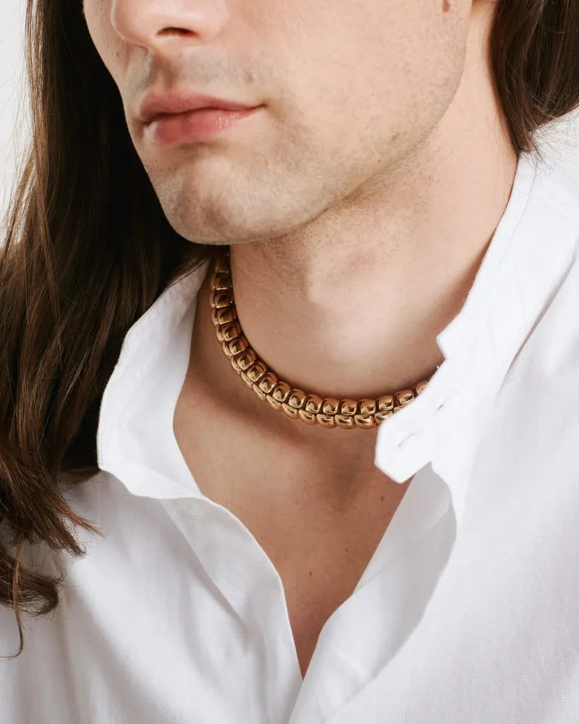 FOPE FLEX'IT LUNA NECKLACE 18KT RG - 43CM