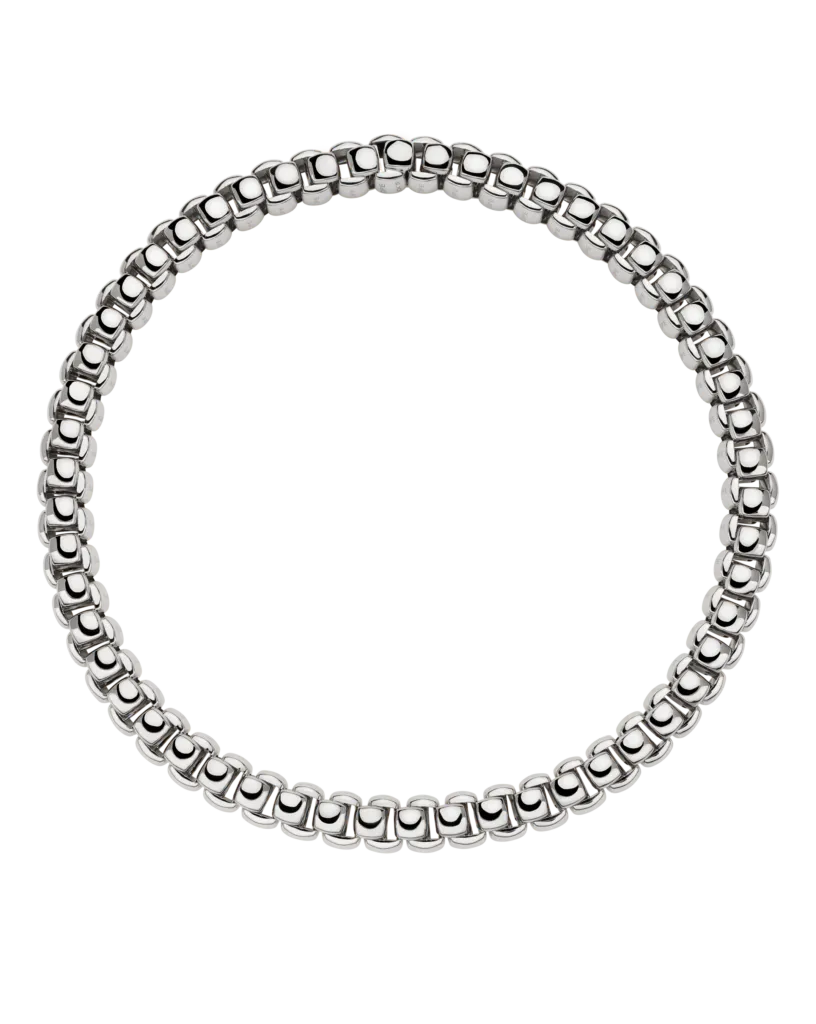 FOPE FLEX'IT LUNA NECKLACE 18KT HG - 43CM