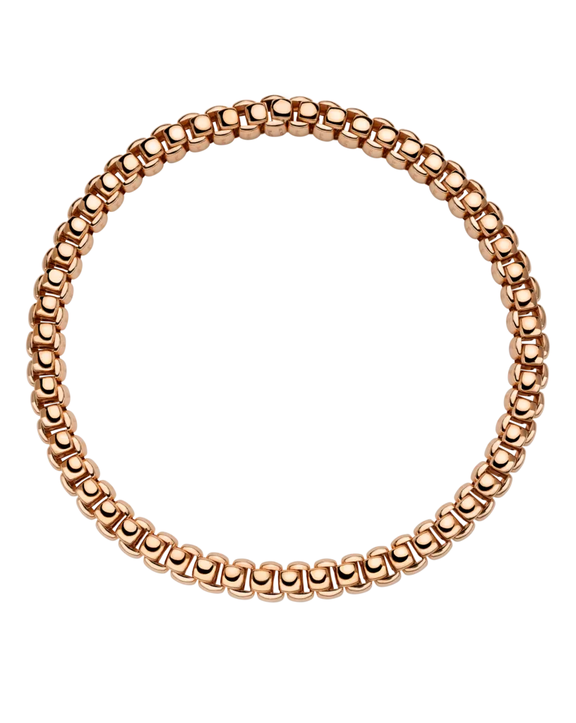 FOPE FLEX'IT LUNA NECKLACE 18KT RG - 43CM