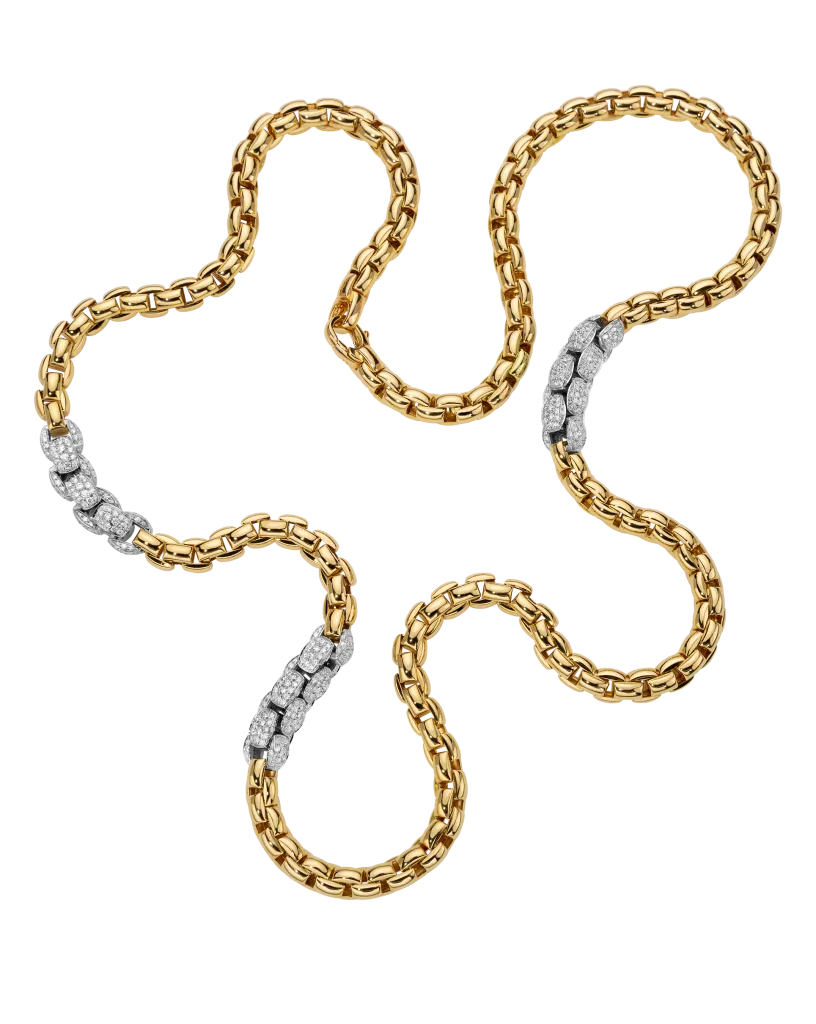 FOPE Mialuce necklace - 773C PAVE - 18KT YG