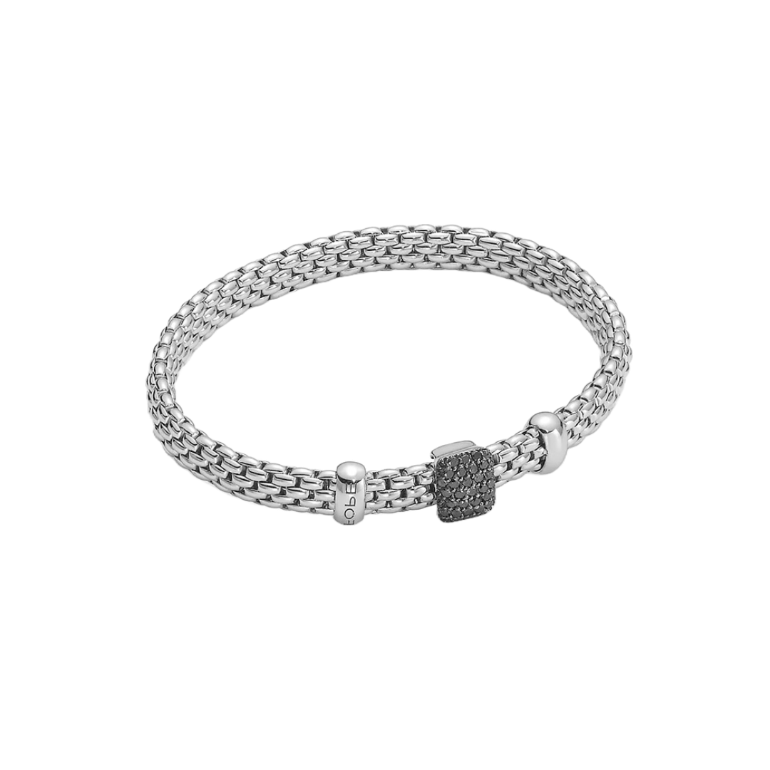 FOPE Vendôme armbånd - 561B PAVE HG sorte diamanter