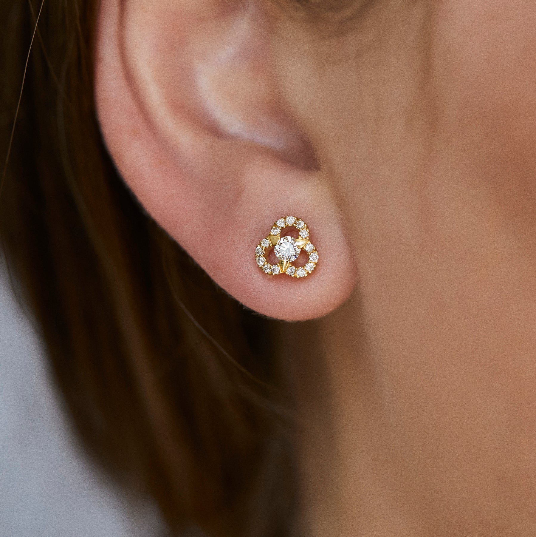 Gioia - Medium Diamond Earrings