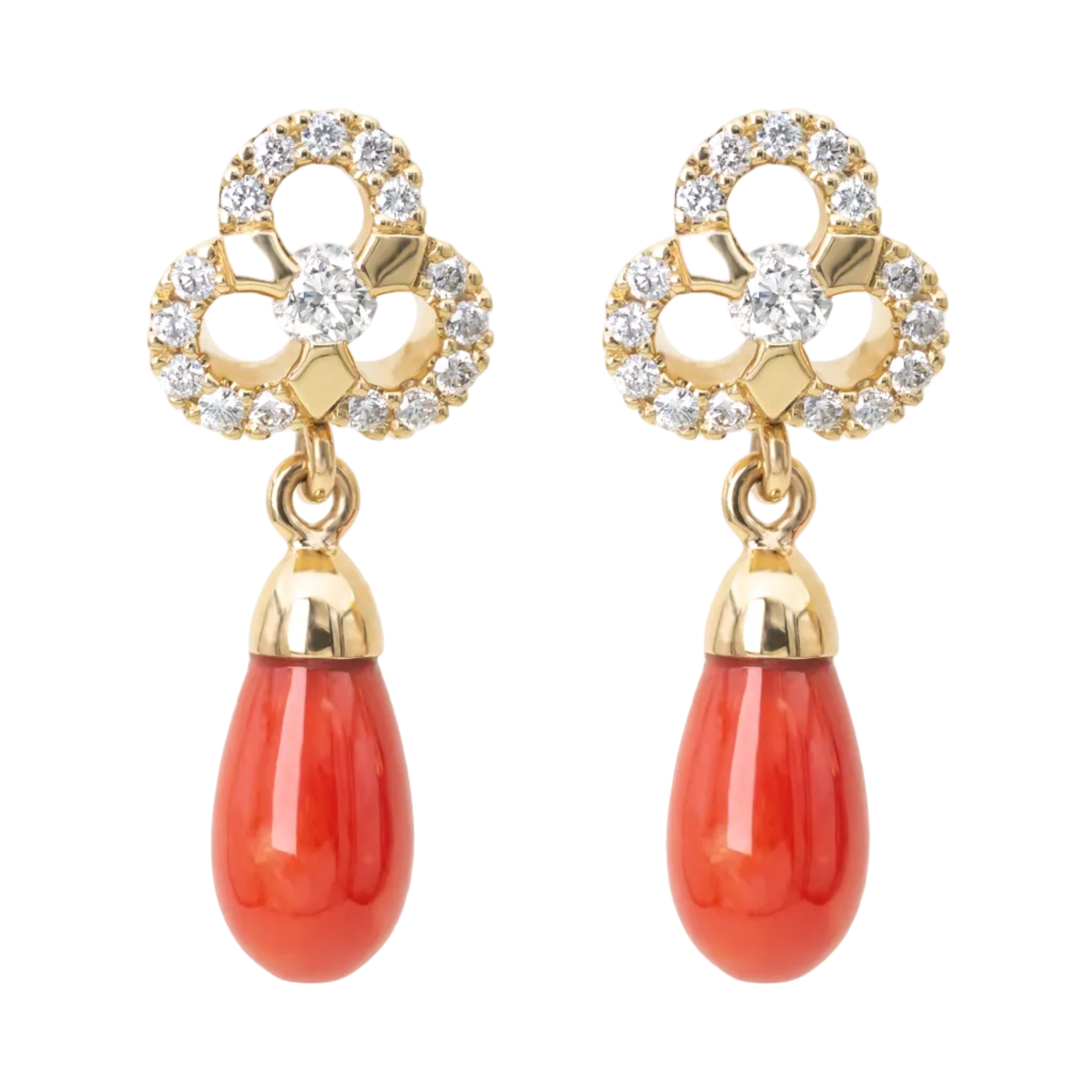 Gioia - Coral Earrings