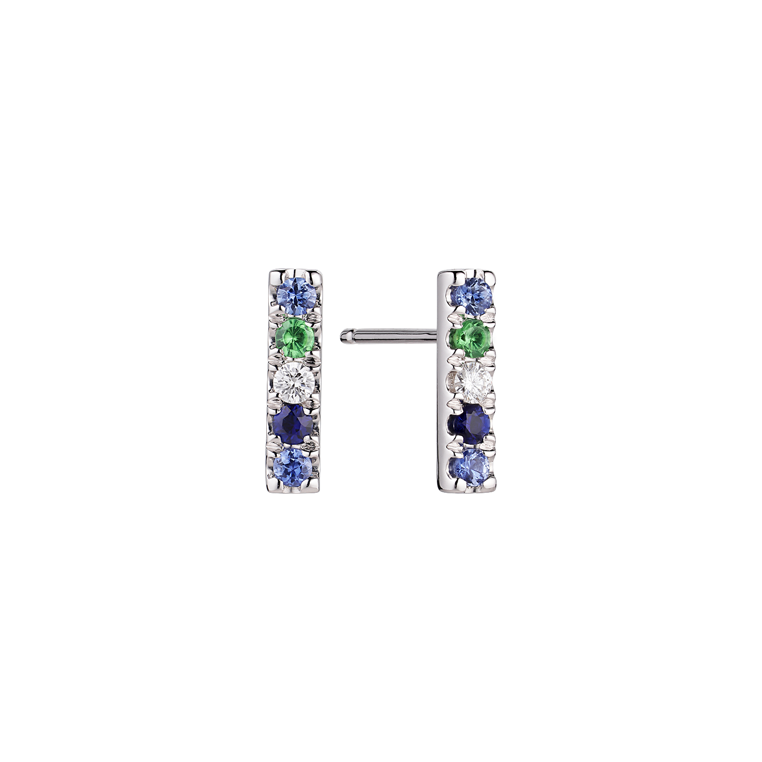 Boloucino Blue - Small Bar Earring