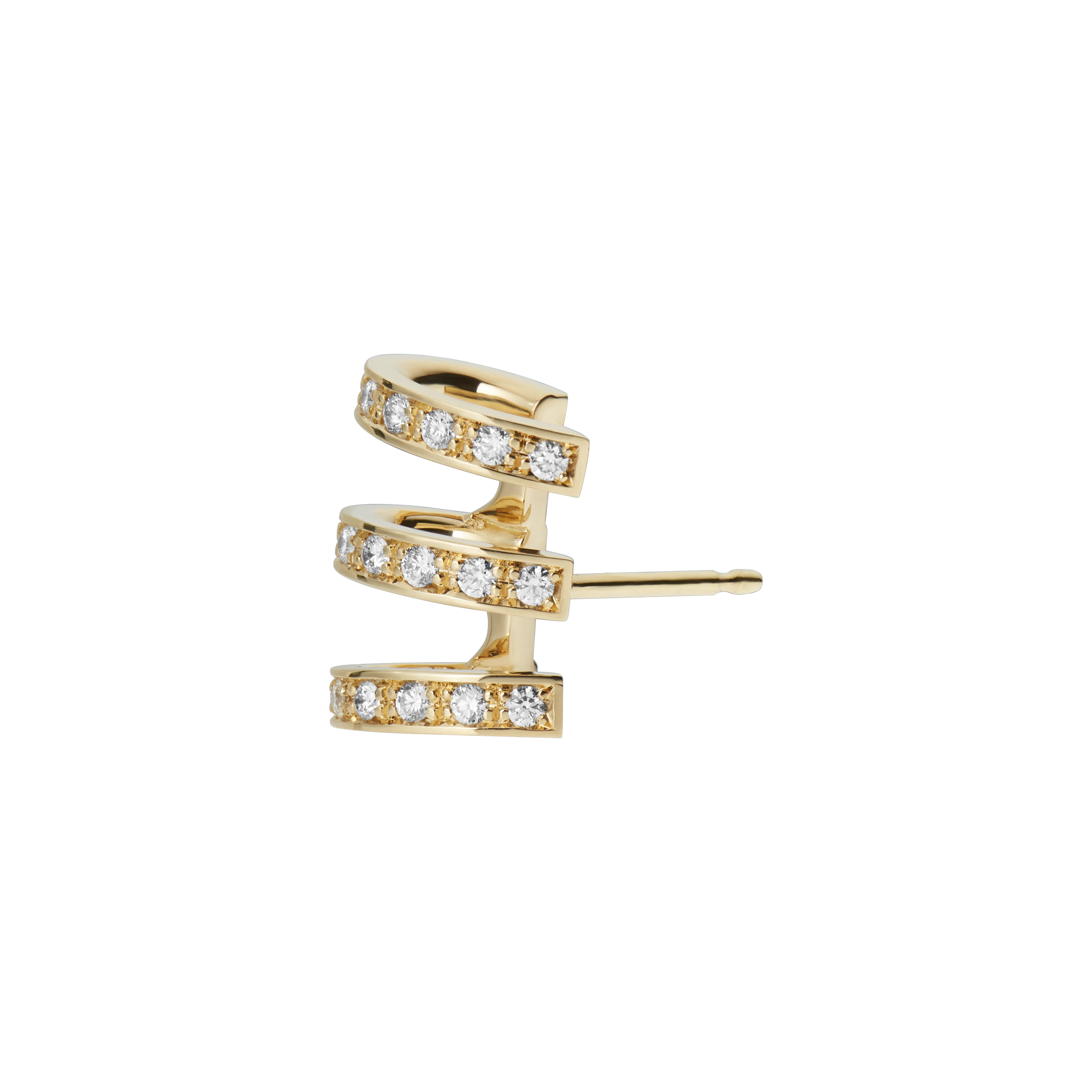 BOLOUCINO DIAMOND EARCUFF – 3 Reihen 18K mit weißen Diamanten