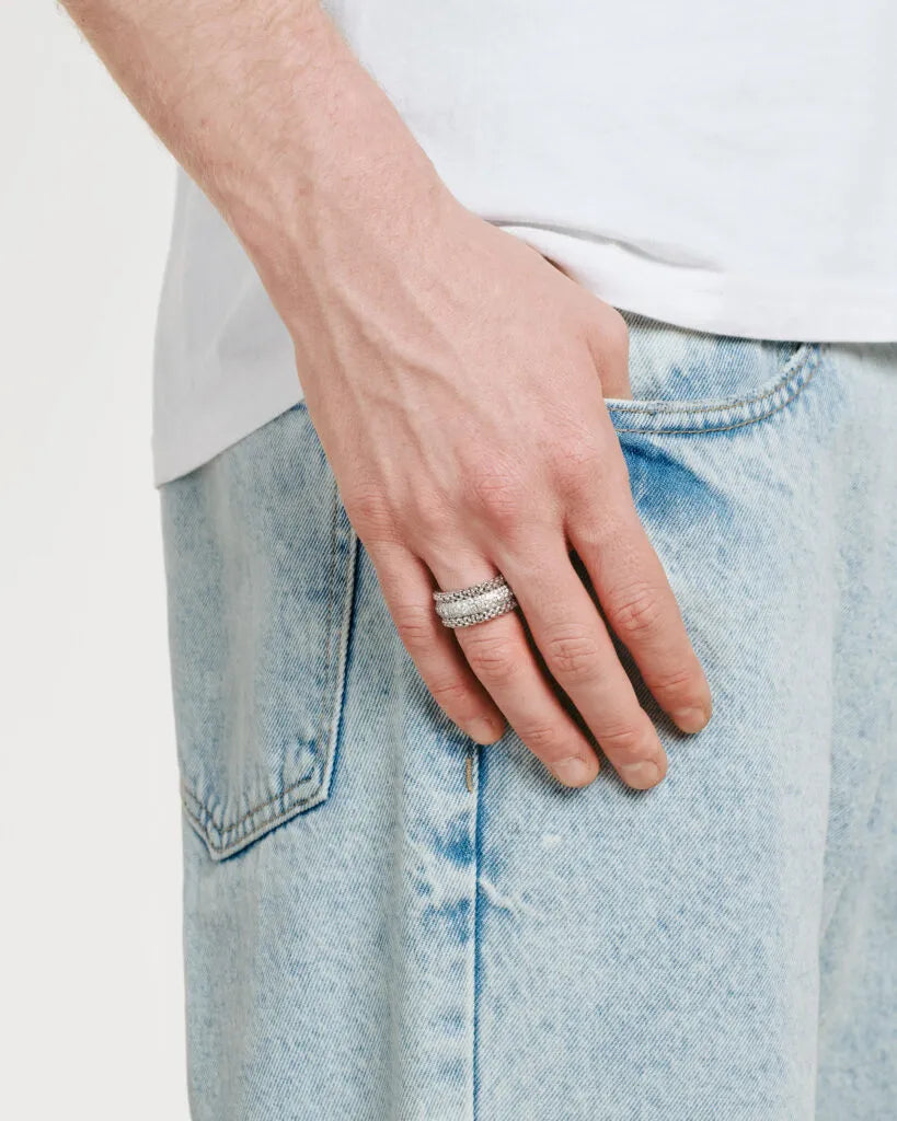 BUBBLE RINGS - 18kt guld ring med pavé diamanter - kun sær-bestilling i butikken