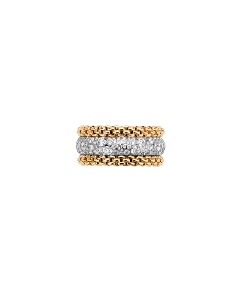 BUBBLE RINGS - 18kt guld ring med pavé diamanter - kun sær-bestilling i butikken
