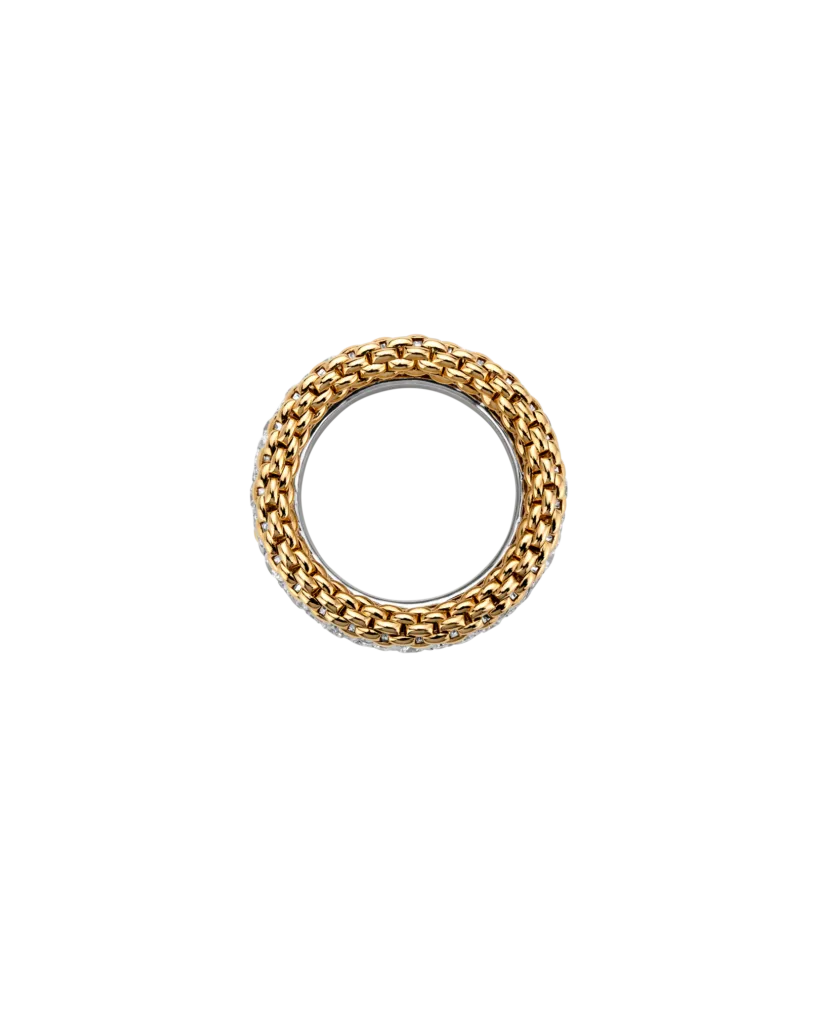 BUBBLE RINGS - 18kt guld ring med pavé diamanter - kun sær-bestilling i butikken