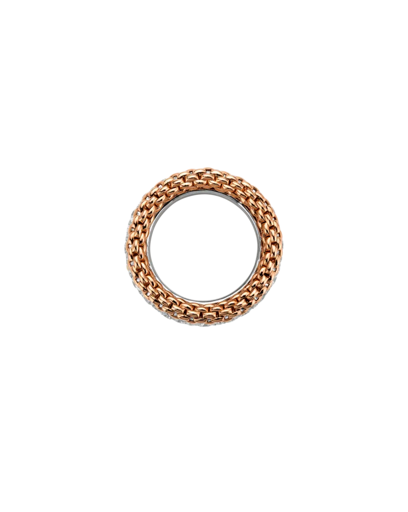 BUBBLE RINGS - 18kt guld ring med pavé diamanter - kun sær-bestilling i butikken