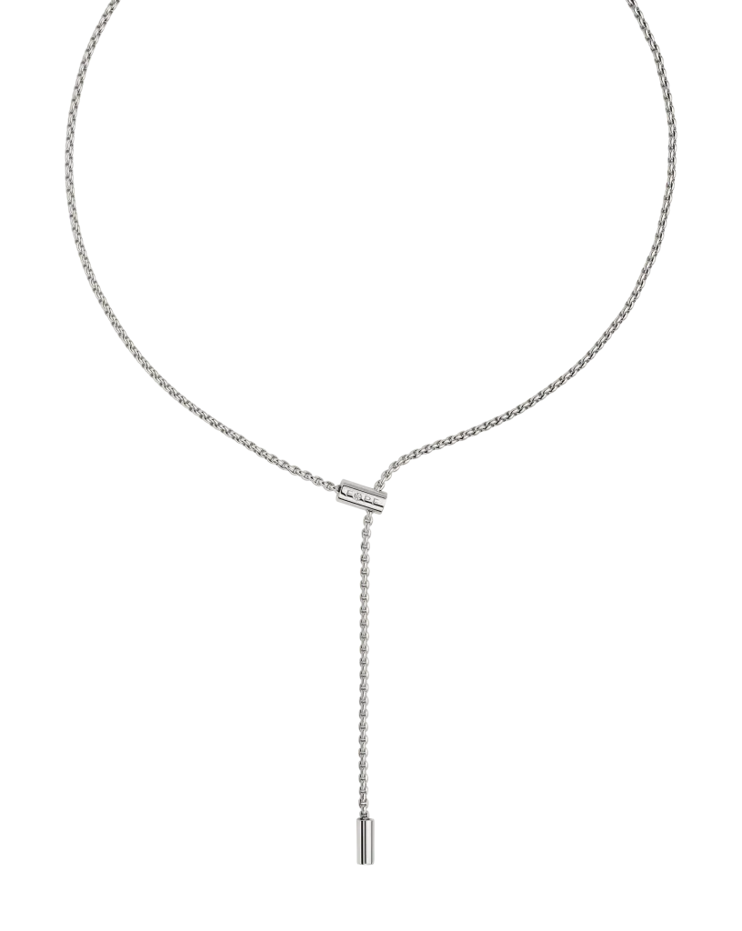 FOPE ARIA ADJUSTABLE NECKLACE - 18KT WG 0.01ct diamond