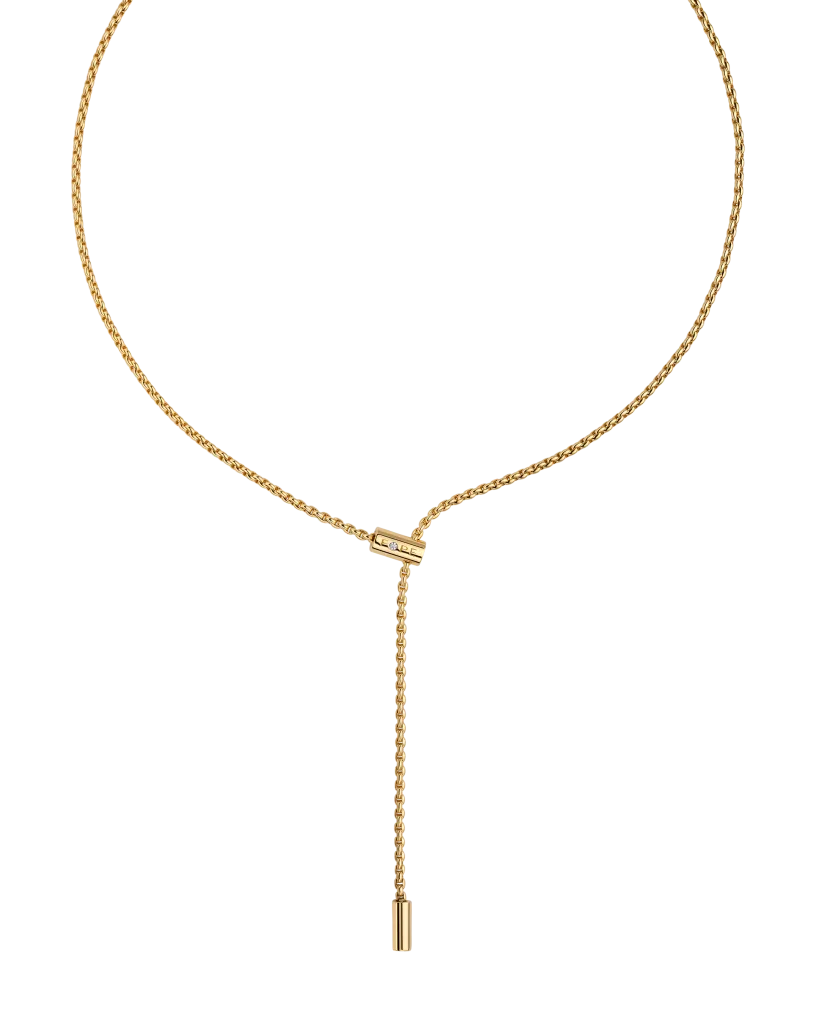 FOPE ARIA ADJUSTABLE NECKLACE - 18KT YG 0.01ct diamond