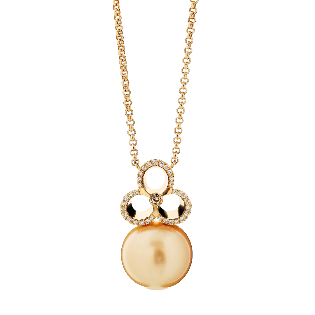 Gioia Collection - Golden Gioia pearl necklace 
