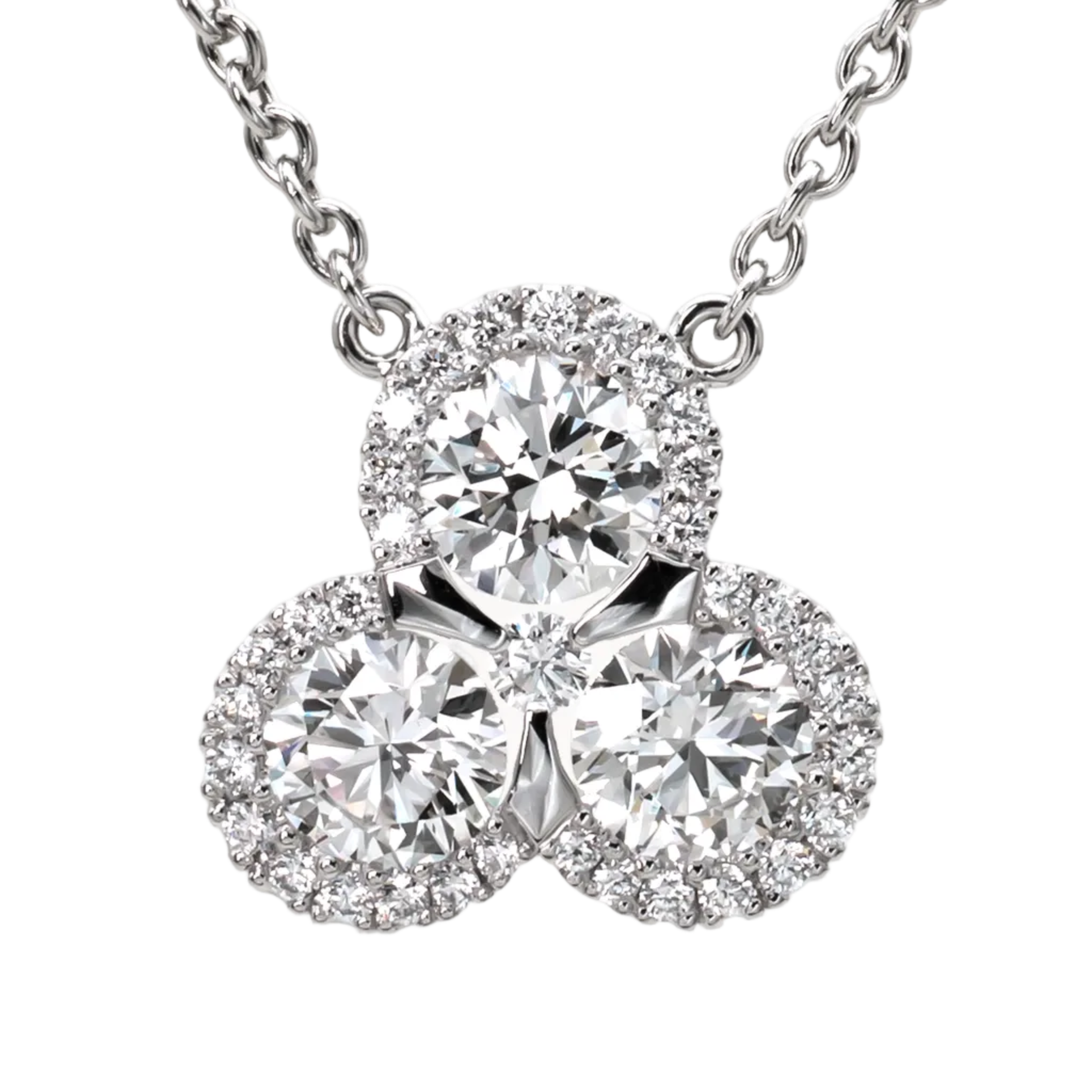 Gioia - Platin Diamanthalskæde