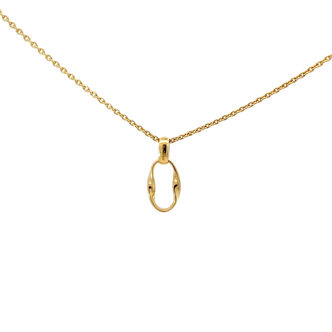 Zero Twist Single small pendant 18kt GG (without chain)