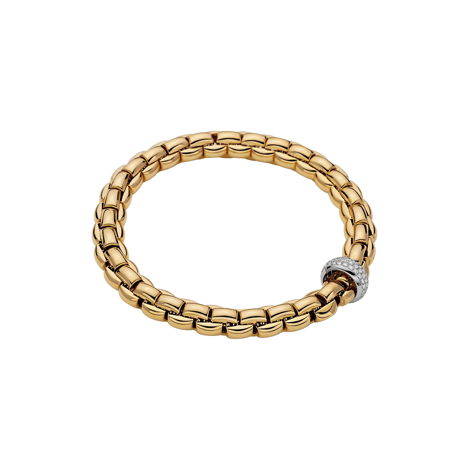 FOPE Eka-Armband – 607B PAVE 18KT GG