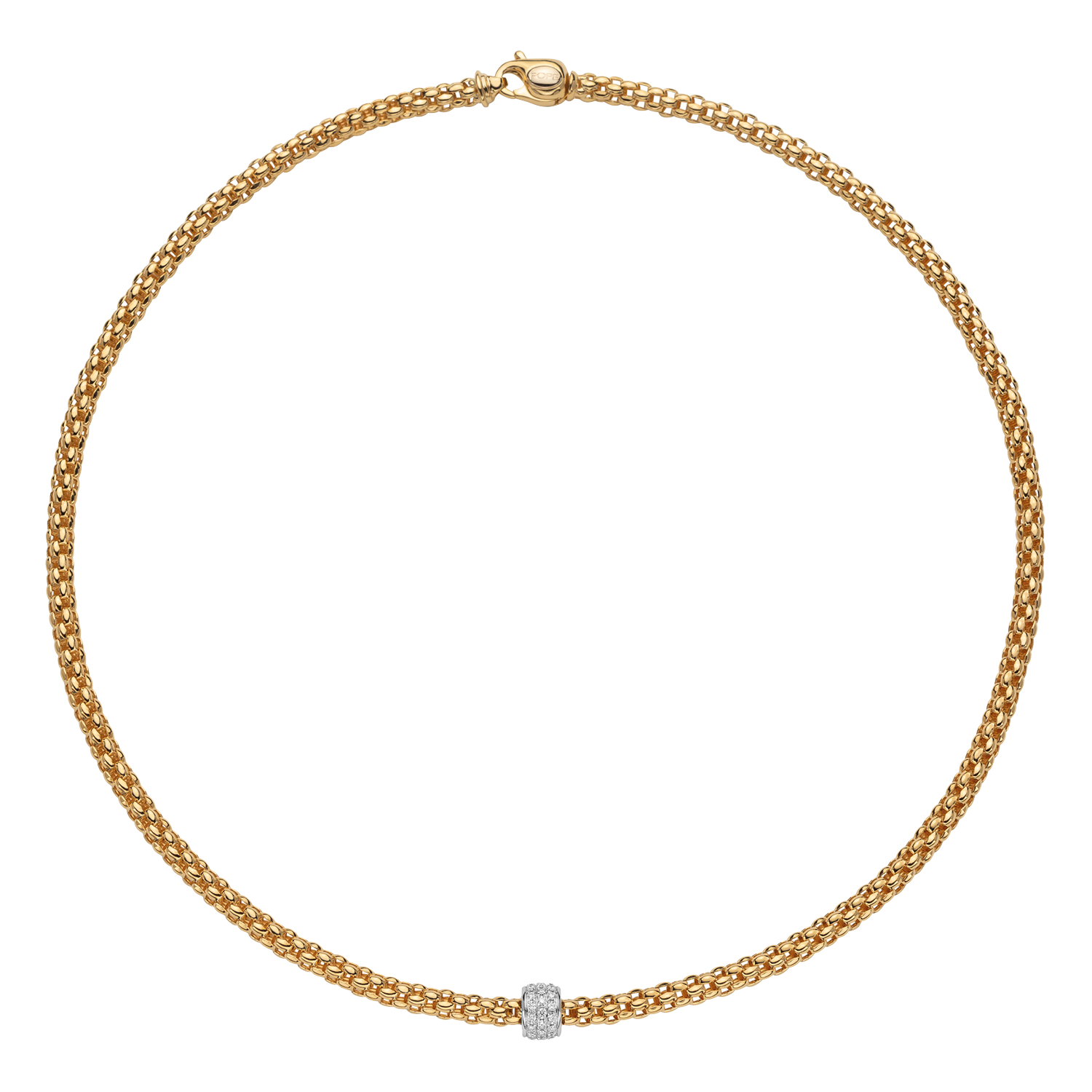 FOPE Solo Necklace - 634C PAVE