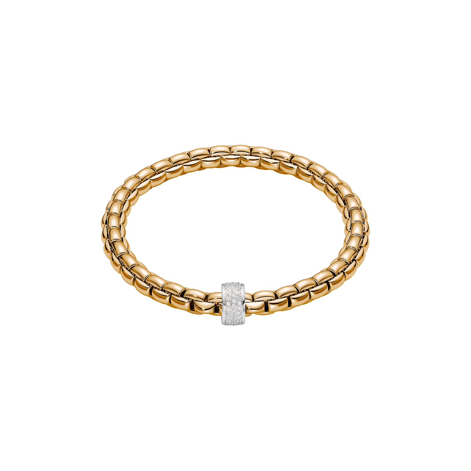 FOPE Eka-Armband – 704B PAVE 18KT GG