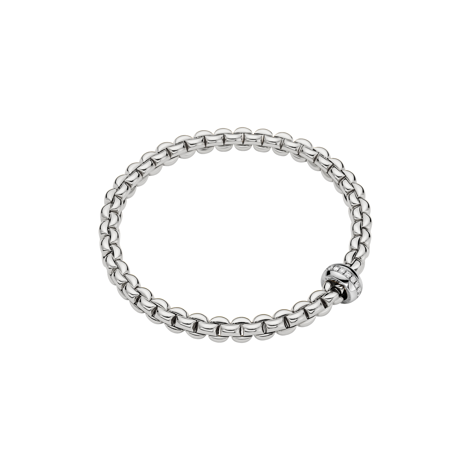 FOPE Olly-Armband – 721B BBR 18 Karat Weißgold