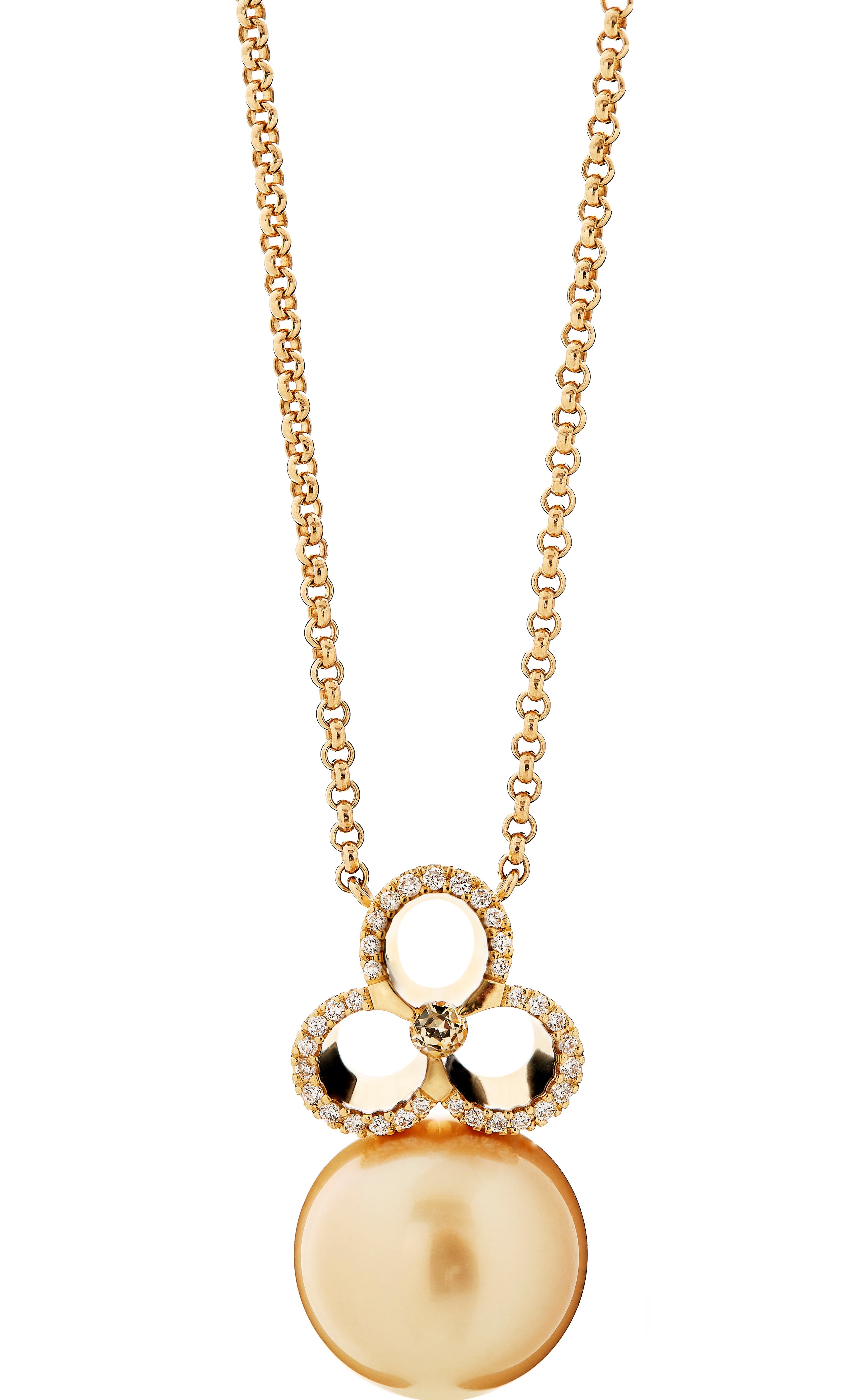 Gioia Collection - Golden Gioia pearl necklace 