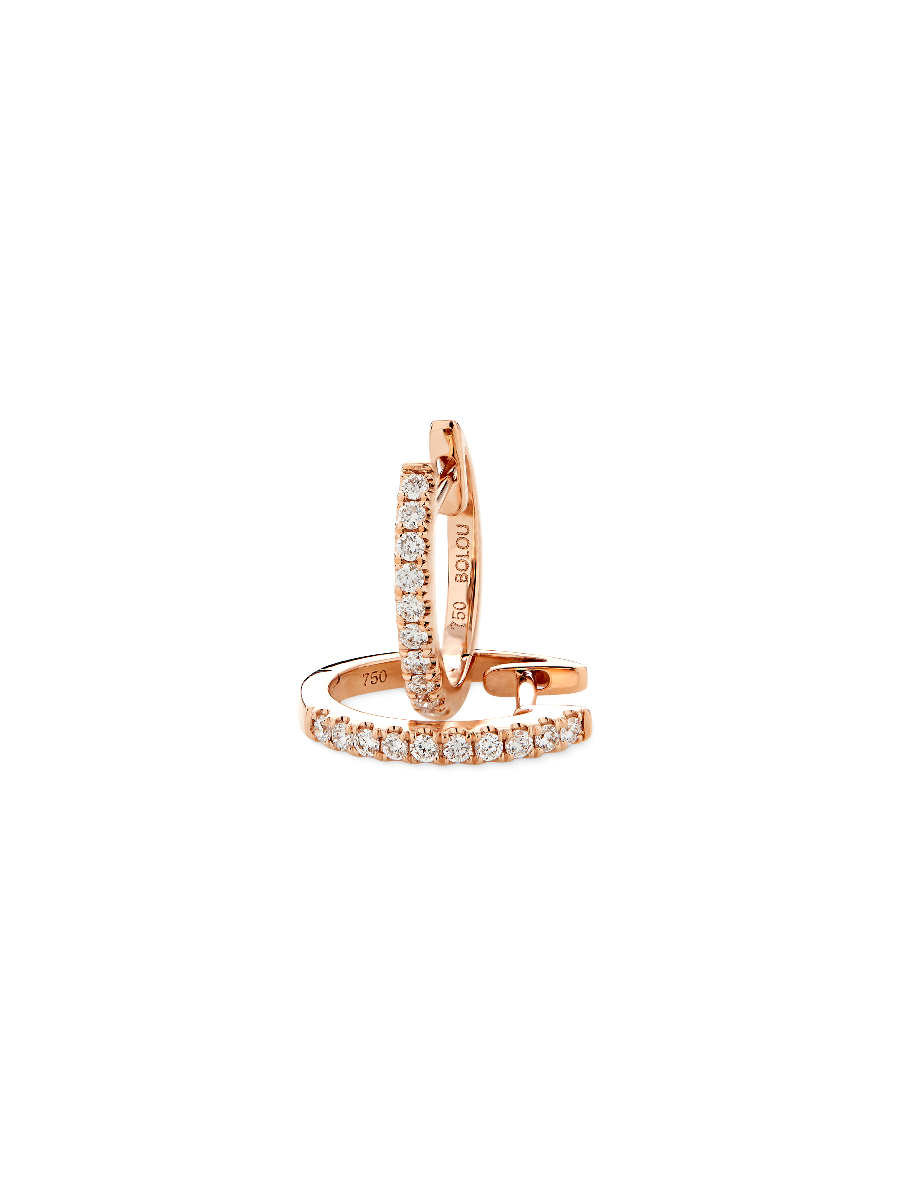 Boloucino Diamond øreringe - Lille creol - bolou.dk